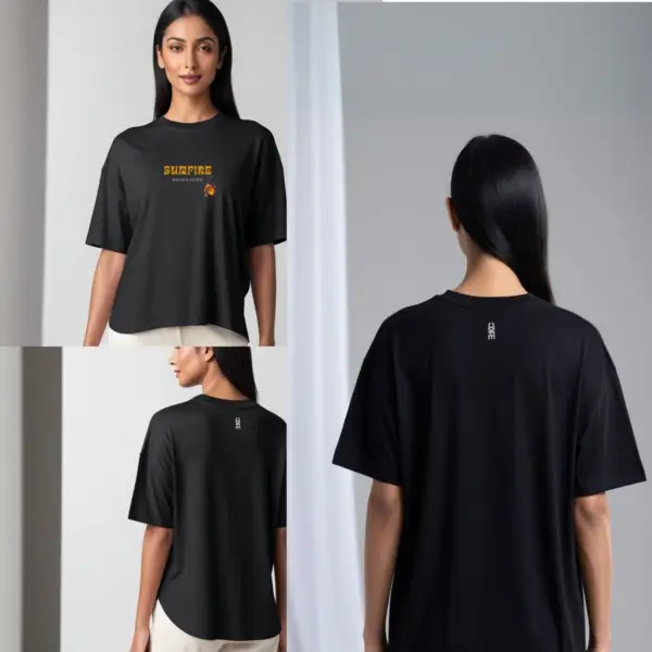 Seven Core Oversized Unisex T-Shirt – "Primal Elements Collection:SUNFIRE"  A tribute to the original forces of nature that shape destiny and identity. - Image 4