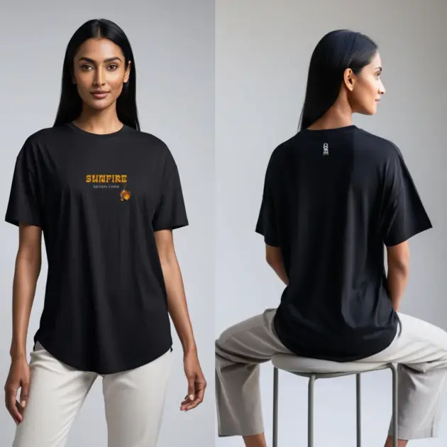 Seven Core Oversized Unisex T-Shirt – "Music Paints Emotion" Where rhythm meets soul — wear the sound of your emotions.