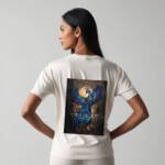 Seven Core Oversized Unisex T-Shirt – "Regal Peacock Sapphire" Adorn yourself in myth — where royalty takes flight.